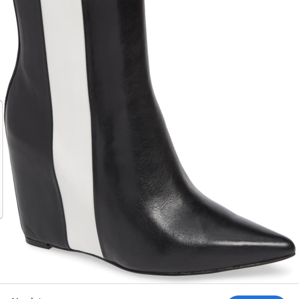 Calvin Klein-Yvania Stripe Wedge Bootie